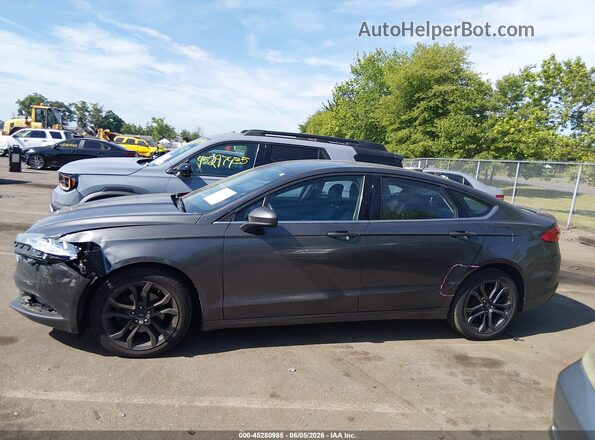 3FA6P0T92JR182923 2018 FORD FUSION Gray 360 interior view