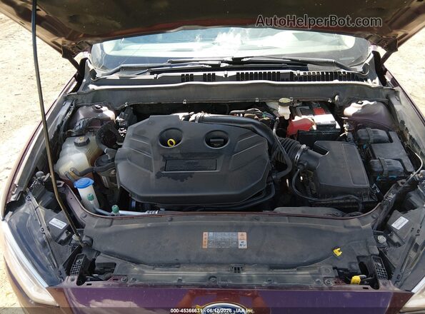 3FA6P0T94HR302909 2017 FORD FUSION Burgundy Вид ззаду