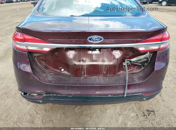 3FA6P0T94HR302909 2017 FORD FUSION Burgundy Вид спереду