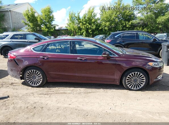 3FA6P0T94HR302909 2017 FORD FUSION Burgundy Панорамний вид салону 360°