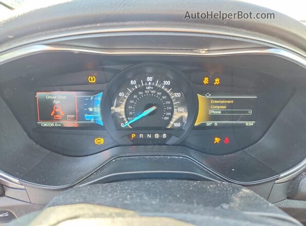 3FA6P0T94LR190878 2020 FORD FUSION White Вид щитка приладів
