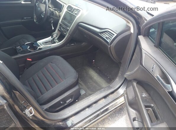 3FA6P0T95GR280644 2016 FORD FUSION Черный Вид салона спереди