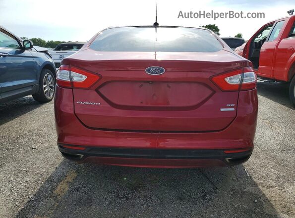 3FA6P0T95GR378198 2016 FORD FUSION Red Հետևի տեսք