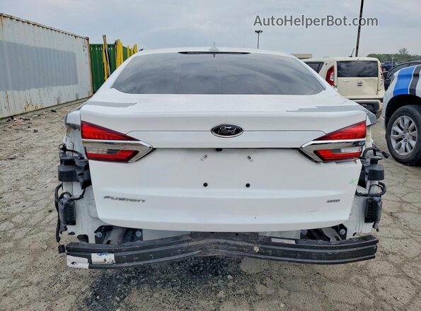 3FA6P0T96LR202349 2020 FORD FUSION White Вид ззаду