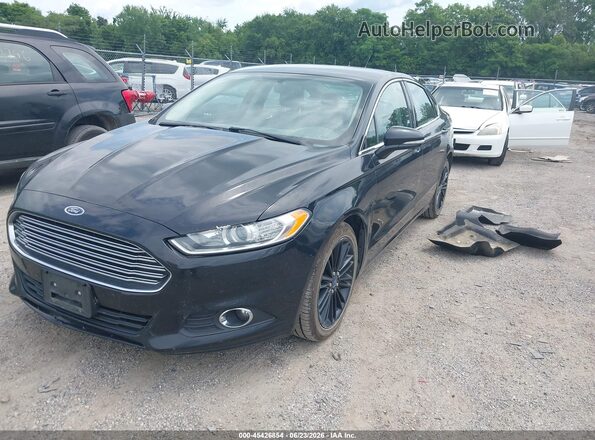 3FA6P0T97GR210031 2016 FORD FUSION Черный Передняя левая четверть