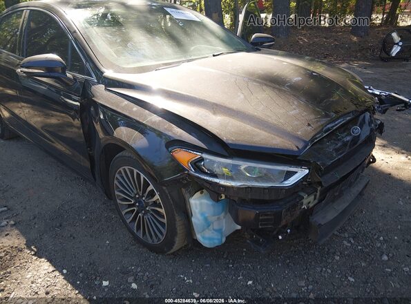 3FA6P0T97HR166808 2017 FORD FUSION Black Front view