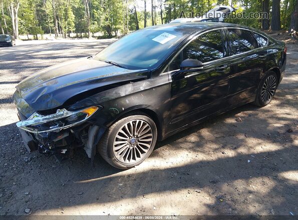 3FA6P0T97HR166808 2017 FORD FUSION Black Front left