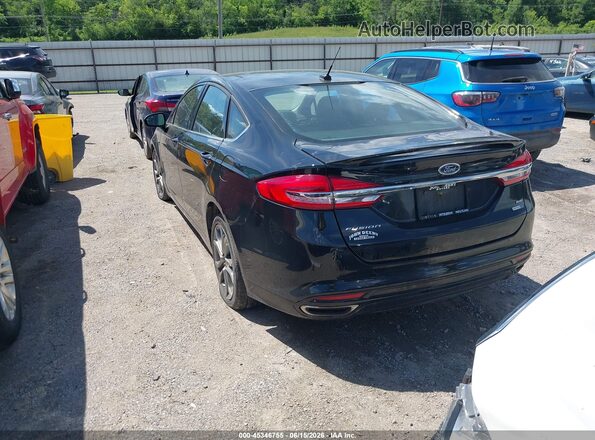 3FA6P0T97HR278914 2017 FORD FUSION Black Rear left