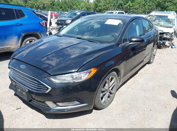 3FA6P0T97HR278914 2017 FORD FUSION Black Front left