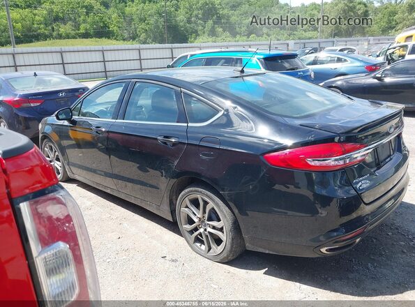 3FA6P0T97HR278914 2017 FORD FUSION Black 360 interior view