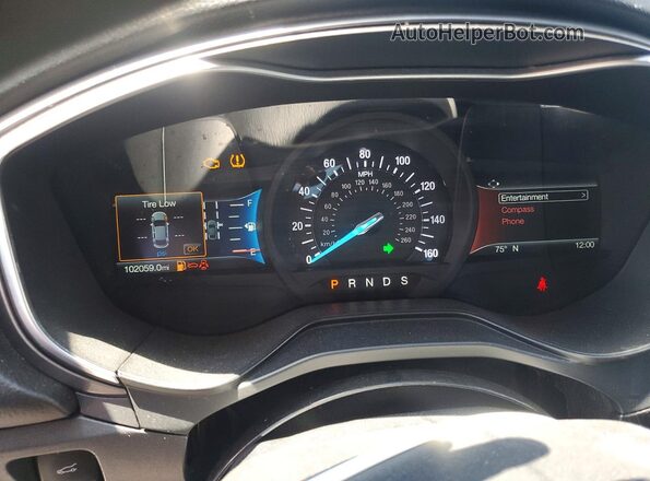 3FA6P0T97KR260968 2019 FORD FUSION Charcoal Սարքավորումների վահանակի տեսք