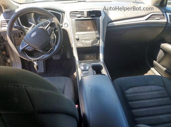 3FA6P0T97KR260968 2019 FORD FUSION Charcoal Առջևի վահանակի տեսք