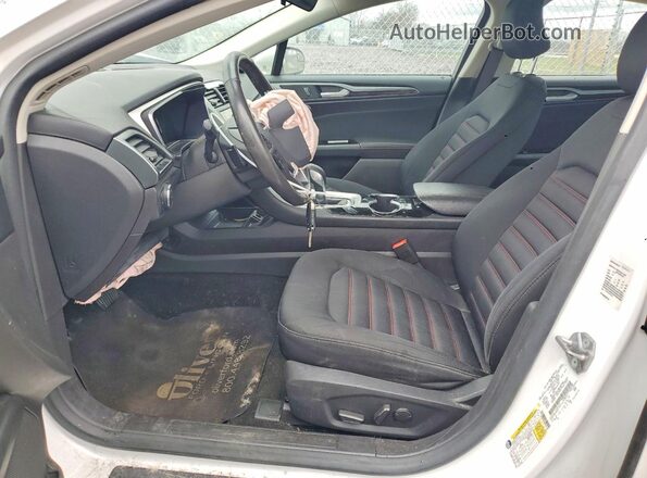 3FA6P0T99GR181342 2016 FORD FUSION White Вид салону спереду