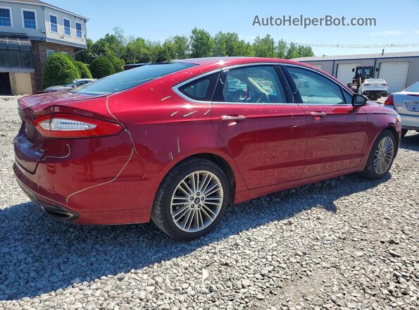 3FA6P0T99GR310129 2016 FORD FUSION Red Trasero derecho