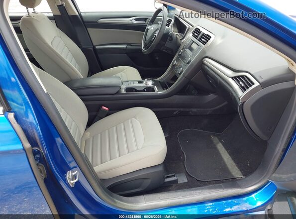 3FA6P0UU0JR235850 2018 FORD FUSION HYBRID Blue წინა სალონის ხედი
