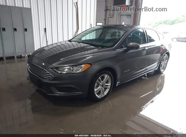 3FA6P0UU1JR123008 2018 FORD FUSION HYBRID Серый 