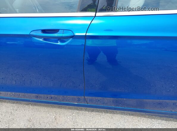 3FA6P0UU1JR281946 2018 FORD FUSION HYBRID Blue Вид задньої частини салону