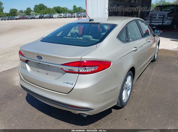 3FA6P0UU2JR100272 2018 FORD FUSION HYBRID Gold Հետևի աջ