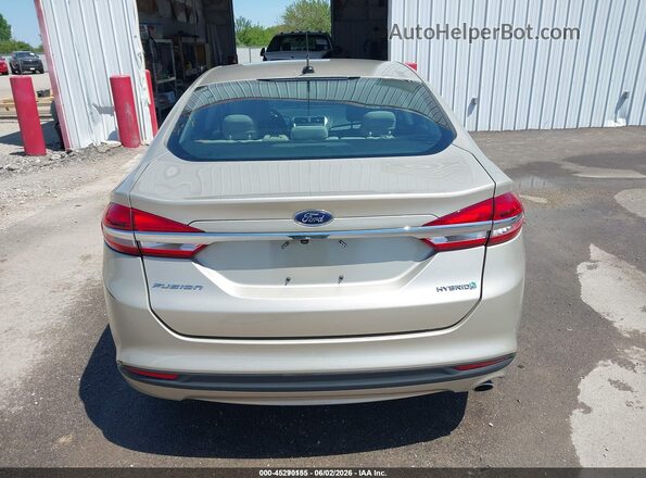 3FA6P0UU2JR100272 2018 FORD FUSION HYBRID Gold 
