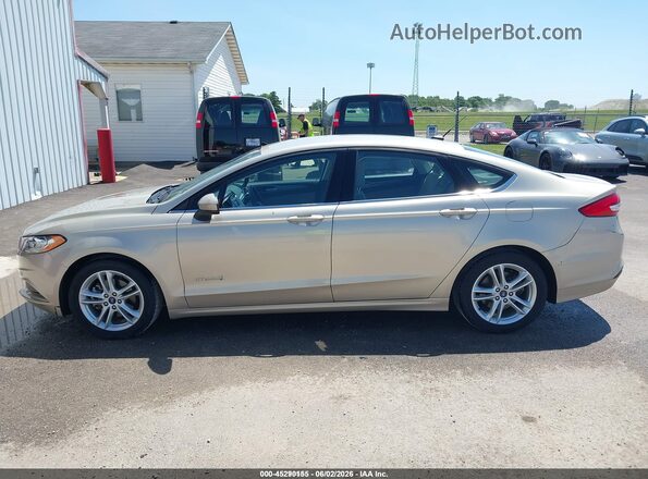3FA6P0UU2JR100272 2018 FORD FUSION HYBRID Gold 