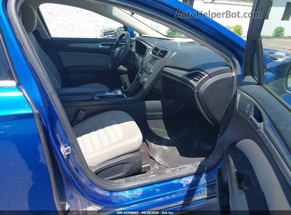 3FA6P0UU2JR100479 2018 FORD FUSION HYBRID Blue Widok wnętrza z przodu