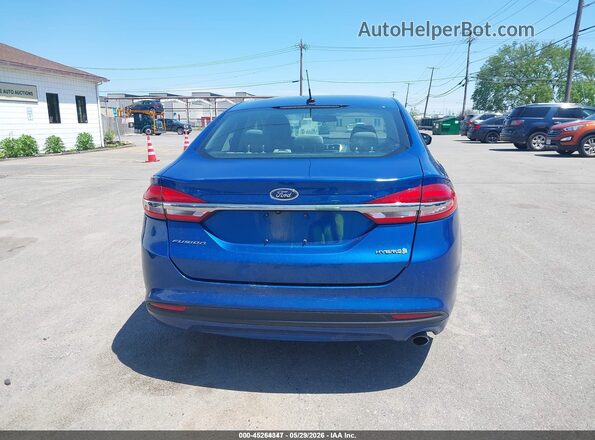 3FA6P0UU2JR100479 2018 FORD FUSION HYBRID Blue 