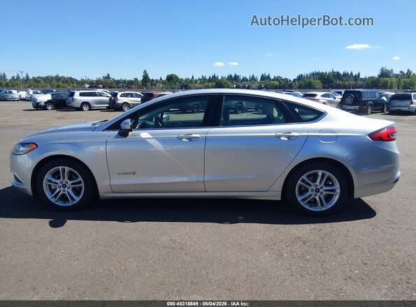 3FA6P0UU2JR141890 2018 FORD FUSION HYBRID Silver 