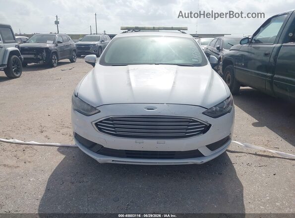 3FA6P0UU2JR180527 2018 FORD FUSION HYBRID White Instrument cluster view