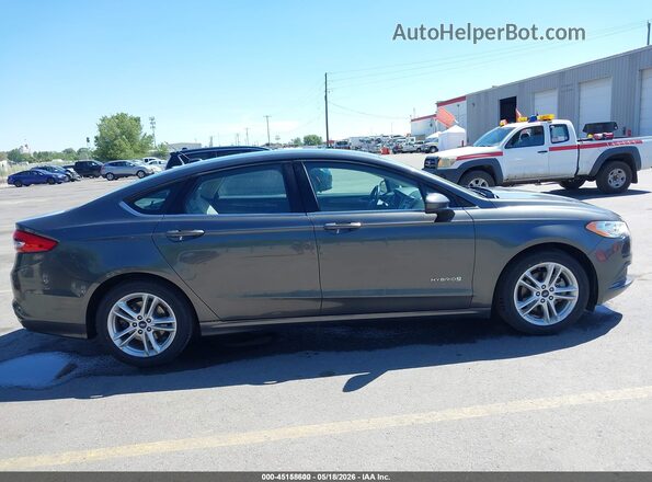 3FA6P0UU2JR198381 2018 FORD FUSION HYBRID Gray 
