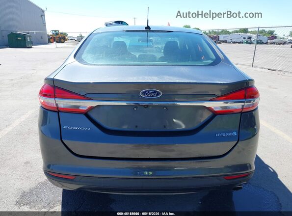 3FA6P0UU2JR198381 2018 FORD FUSION HYBRID Gray 