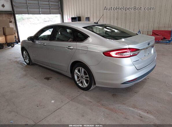 3FA6P0UU2JR271393 2018 FORD FUSION HYBRID Silver Հետևի ձախ