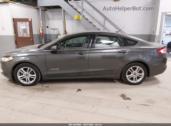 3FA6P0UU2JR271460 2018 FORD FUSION HYBRID Gray Vista interior de 360 grados