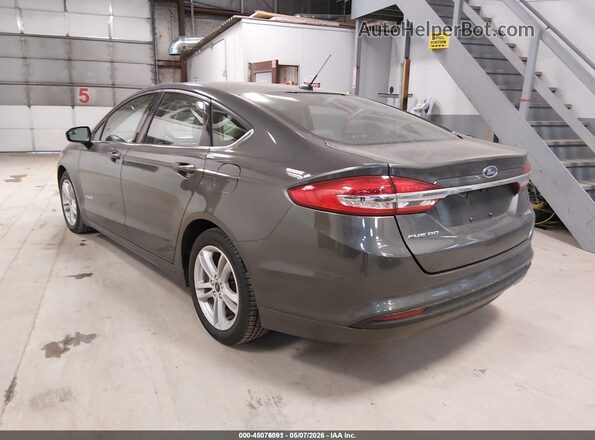 3FA6P0UU2JR271460 2018 FORD FUSION HYBRID Gray Trasero izquierdo