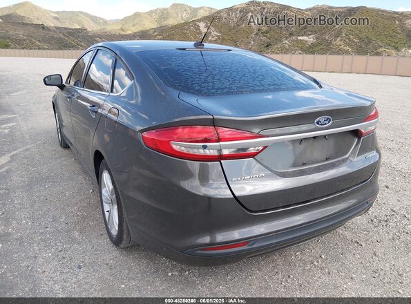 3FA6P0UU2JR271569 2018 FORD FUSION HYBRID Gray 