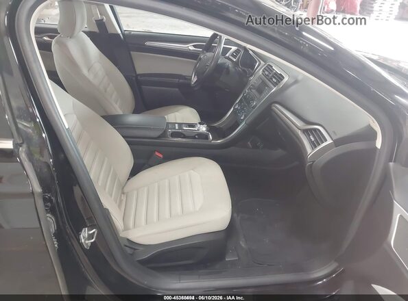 3FA6P0UU3JR100412 2018 FORD FUSION HYBRID Black წინა სალონის ხედი