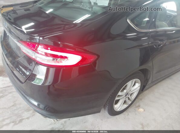 3FA6P0UU3JR100412 2018 FORD FUSION HYBRID Black უკანა მარჯვენა