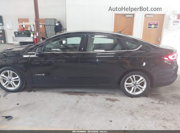 3FA6P0UU3JR100412 2018 FORD FUSION HYBRID Black 