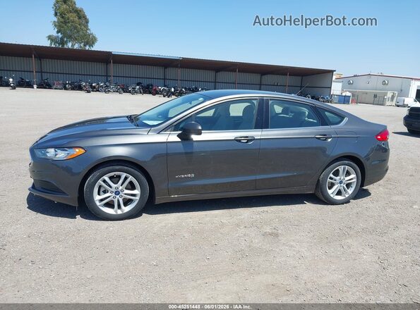 3FA6P0UU3JR100782 2018 FORD FUSION HYBRID Gray 