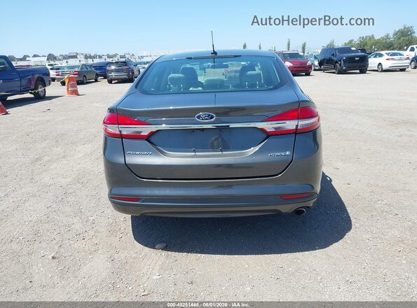 3FA6P0UU3JR100782 2018 FORD FUSION HYBRID Gray 