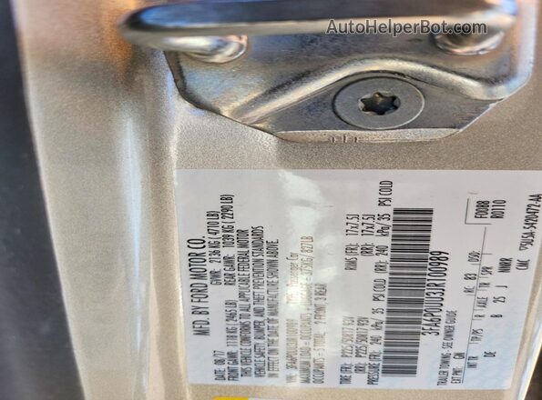 3FA6P0UU3JR100989 2018 FORD FUSION Gold 