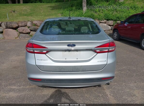3FA6P0UU3JR101169 2018 FORD FUSION HYBRID Серебряный 