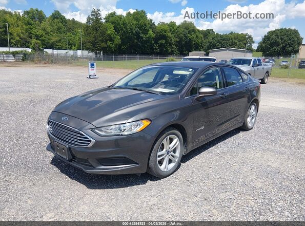 3FA6P0UU3JR254487 2018 FORD FUSION HYBRID Silver Передня ліва чверть