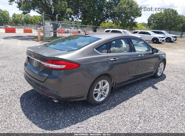 3FA6P0UU3JR254487 2018 FORD FUSION HYBRID Silver Задня права чверть