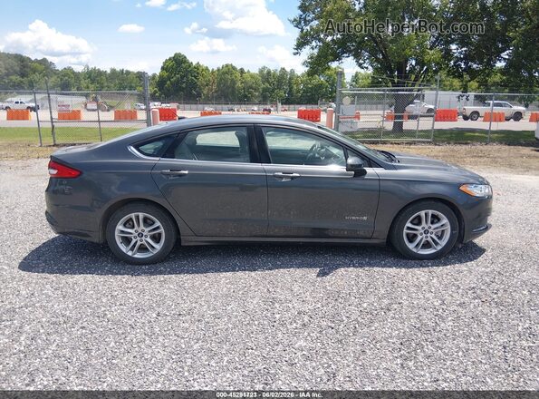 3FA6P0UU3JR254487 2018 FORD FUSION HYBRID Silver Вид задньої частини салону