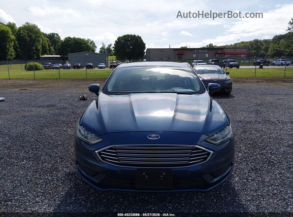 3FA6P0UU3JR254490 2018 FORD FUSION HYBRID Blue Դիմացի տեսք