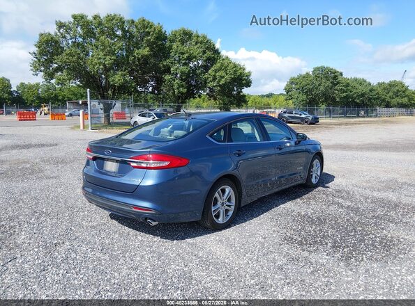 3FA6P0UU3JR254490 2018 FORD FUSION HYBRID Blue Հետևի աջ