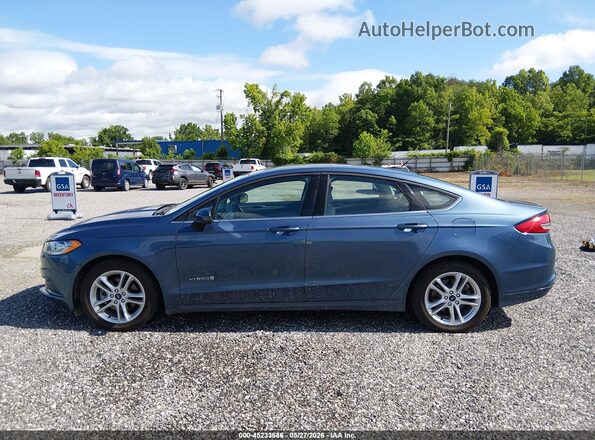3FA6P0UU3JR254490 2018 FORD FUSION HYBRID Blue Սալոնի 360 աստիճան տեսք