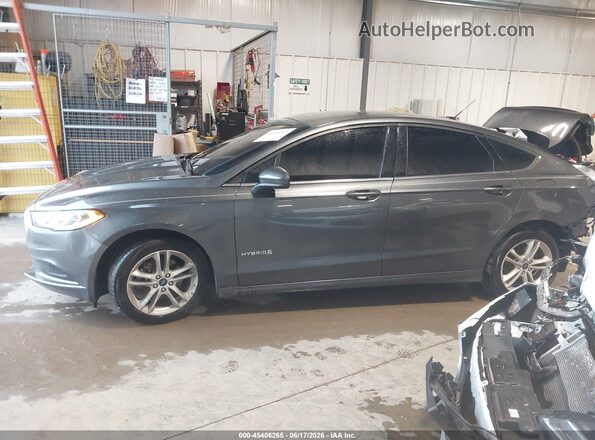 3FA6P0UU3JR261634 2018 FORD FUSION HYBRID Gray Սալոնի 360 աստիճան տեսք