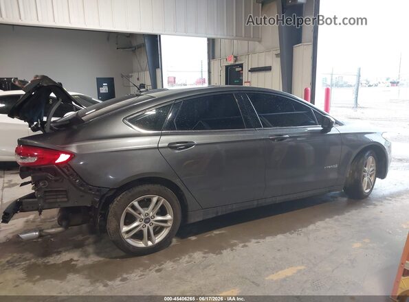 3FA6P0UU3JR261634 2018 FORD FUSION HYBRID Gray Սալոնի հետևի տեսք