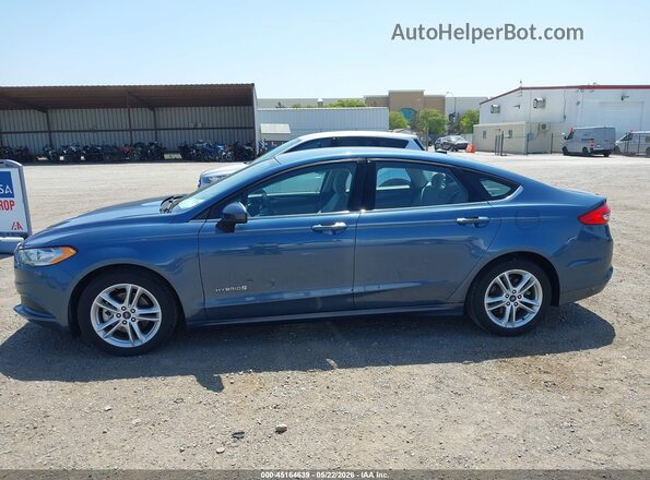 3FA6P0UU4JR212748 2018 FORD FUSION HYBRID Blue 